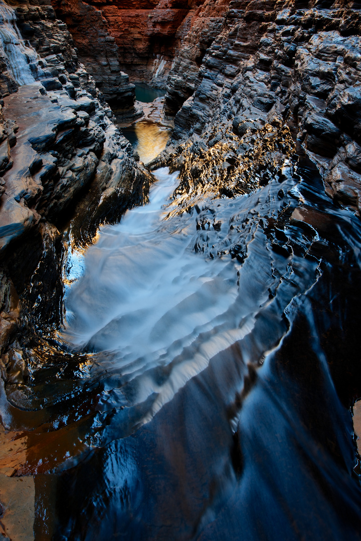 Blick in den Regans Pool, Hancock Gorge