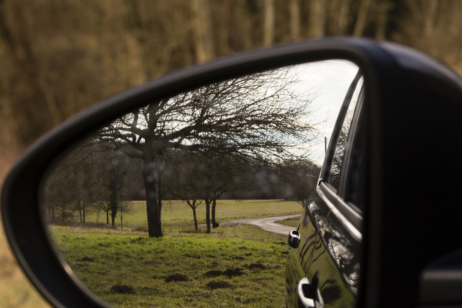 Blick in den Rückspiegel Foto & Bild natur, landschaft Bilder auf