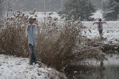 Blick in den Schneefall