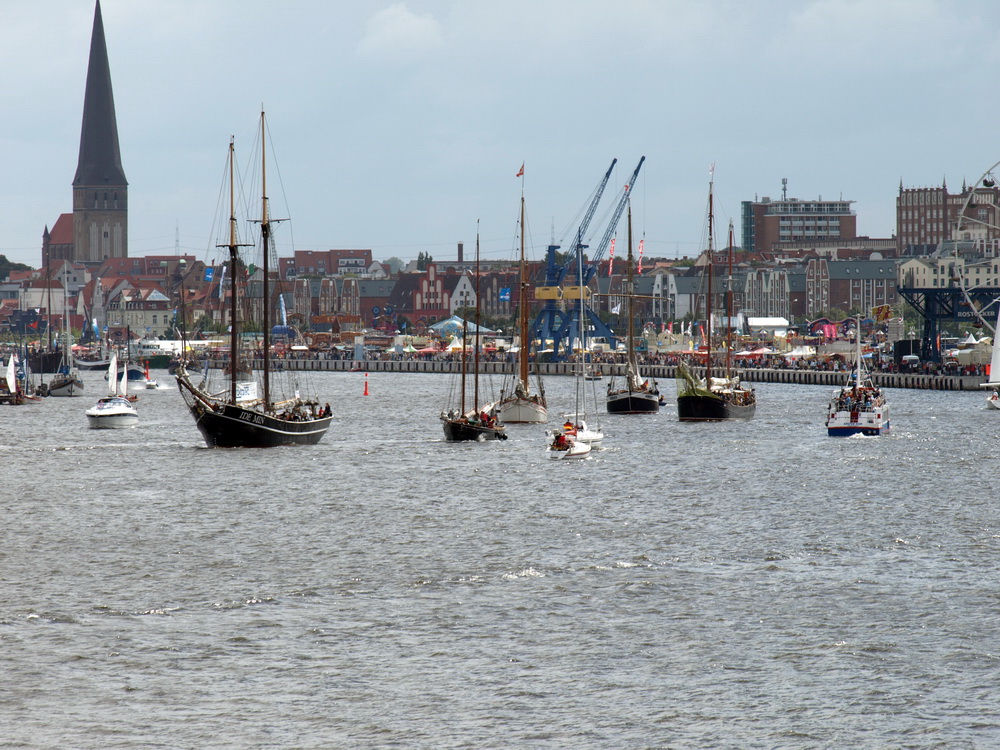 Blick in den Stadthafen Rostock