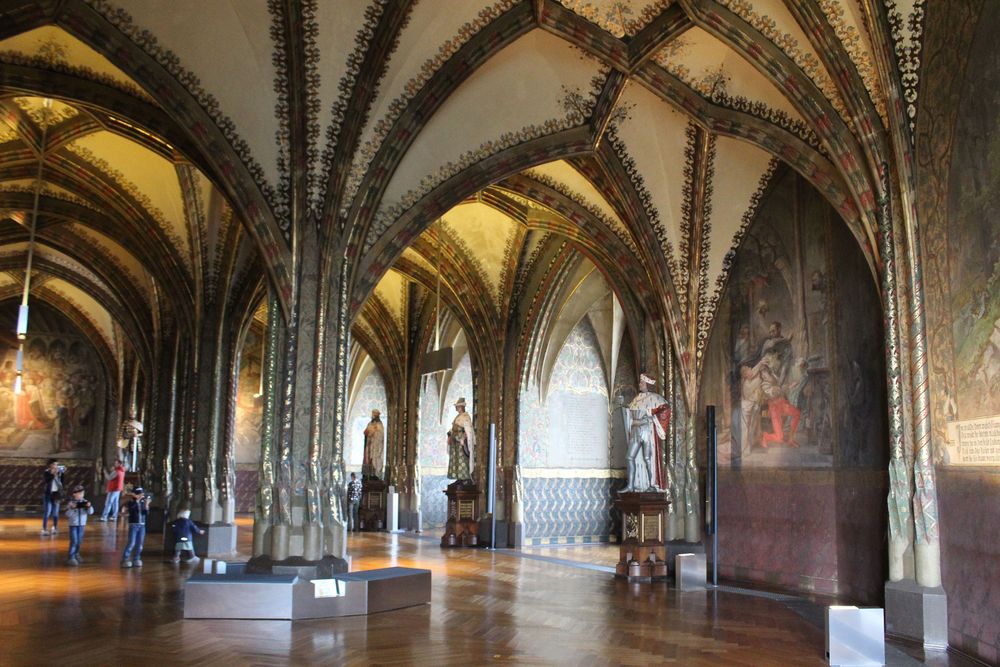 Blick in den Thronsaal auf der Albrechtsburg Meissen