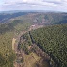 Blick in den Thüringer Wald. Mit einer Drohne geschossen