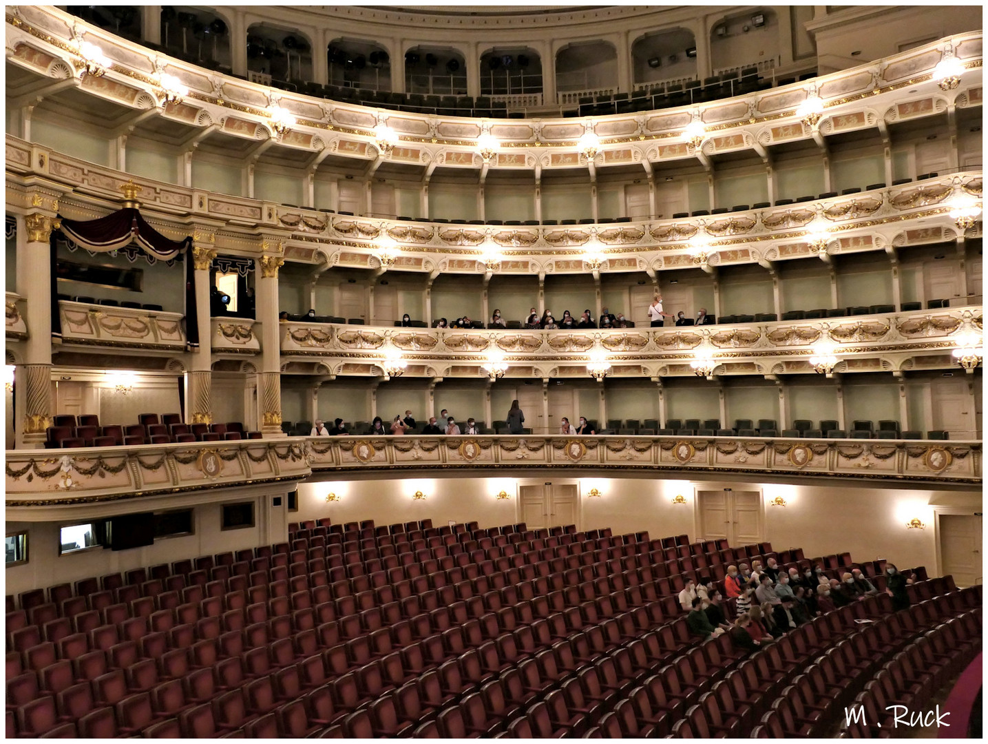 Blick in den Zuschauerraum dieses Opernhauses 