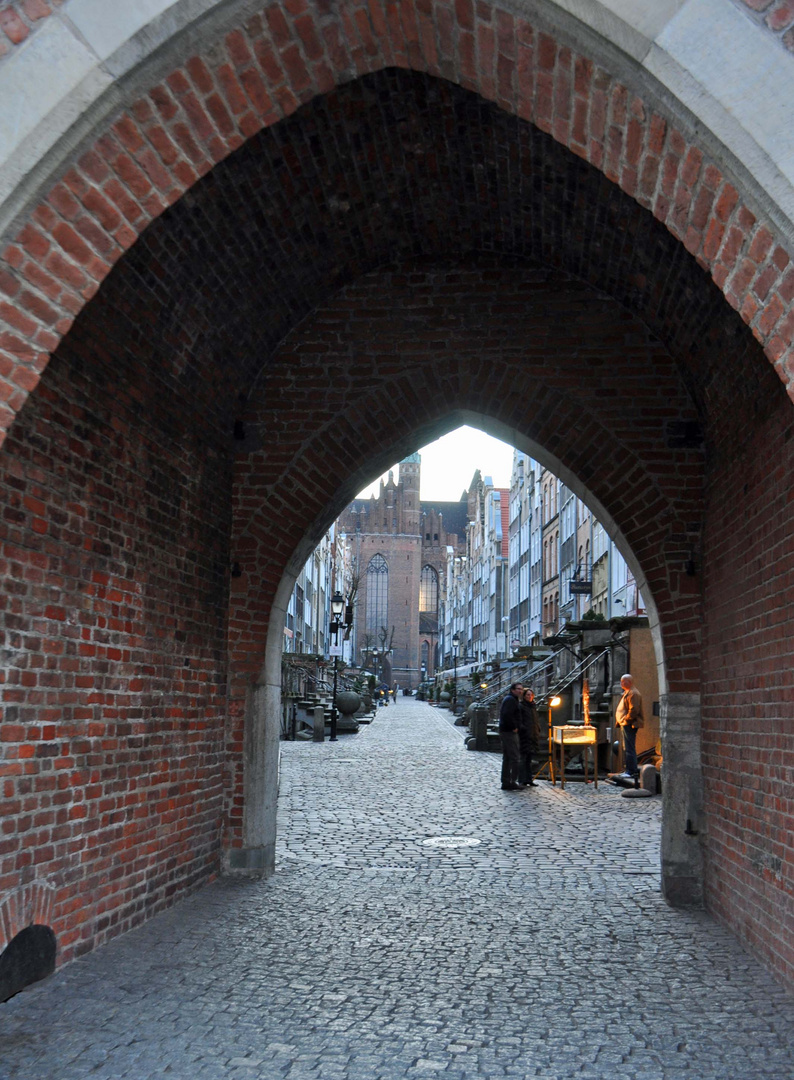 Blick in die abendliche Mariengasse