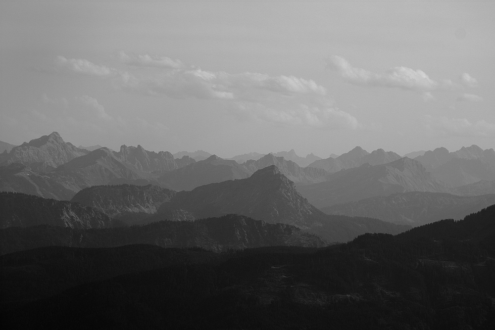 Blick in die Allgäuer Alpen