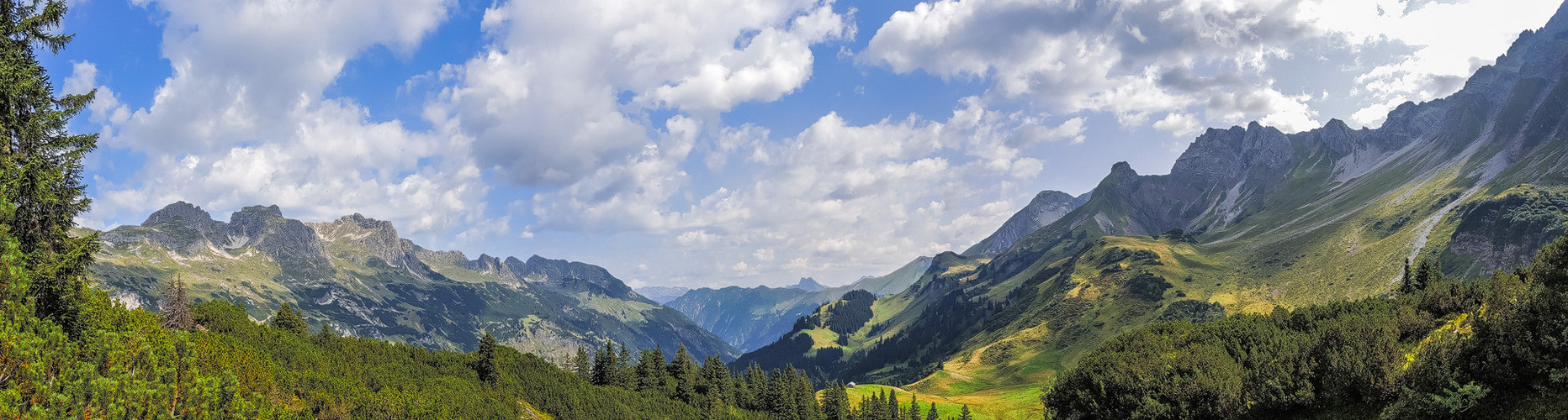 Blick in die Allgäuer Berge