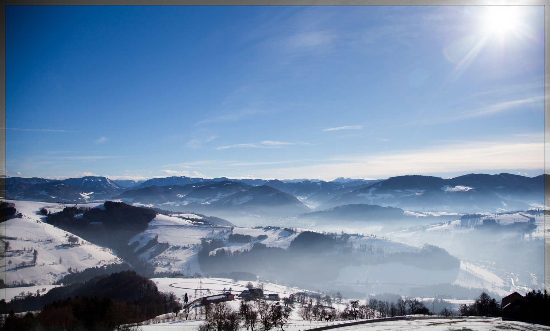 Blick in die Alpen