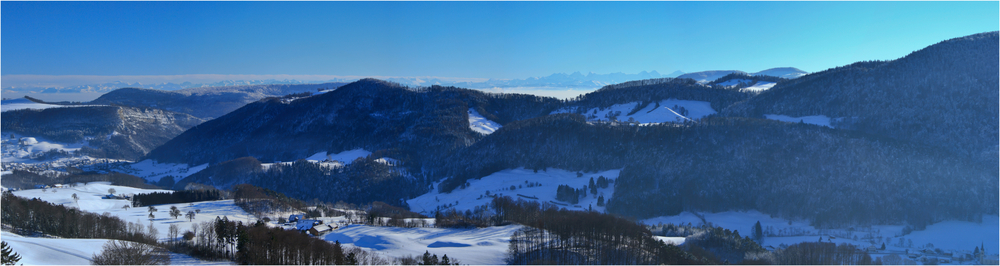 Blick in die Alpen