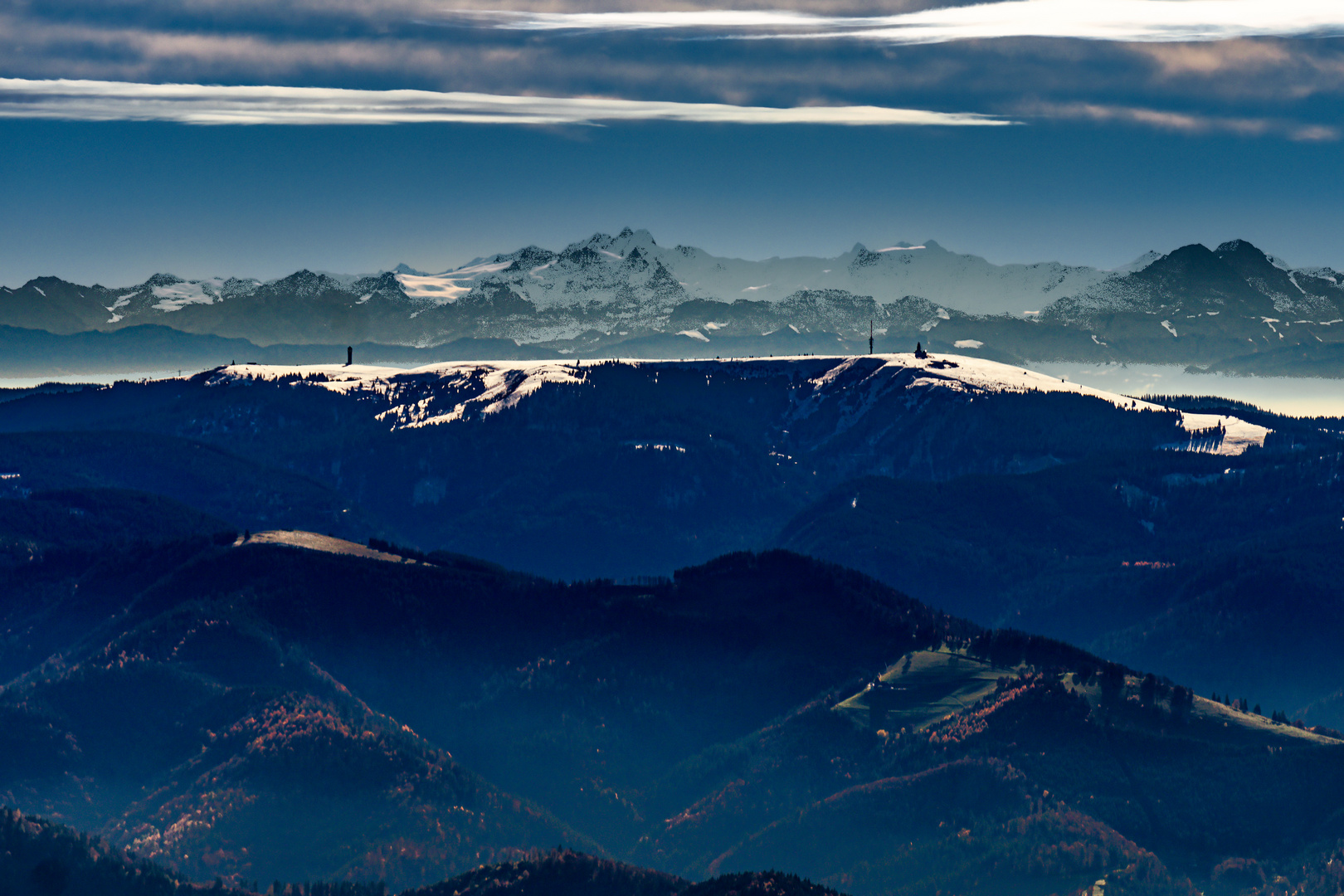 Blick in die Alpen 