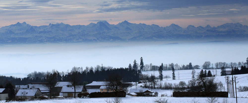 Blick in die Alpen