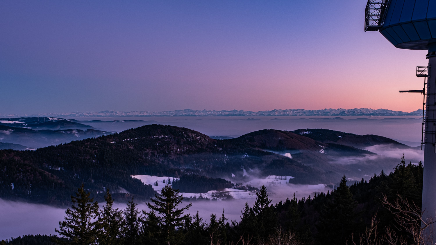 Blick in die Alpen