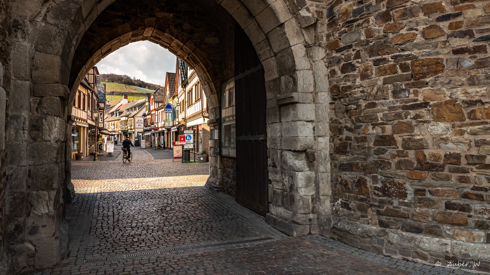 Blick in die Altstadt ...