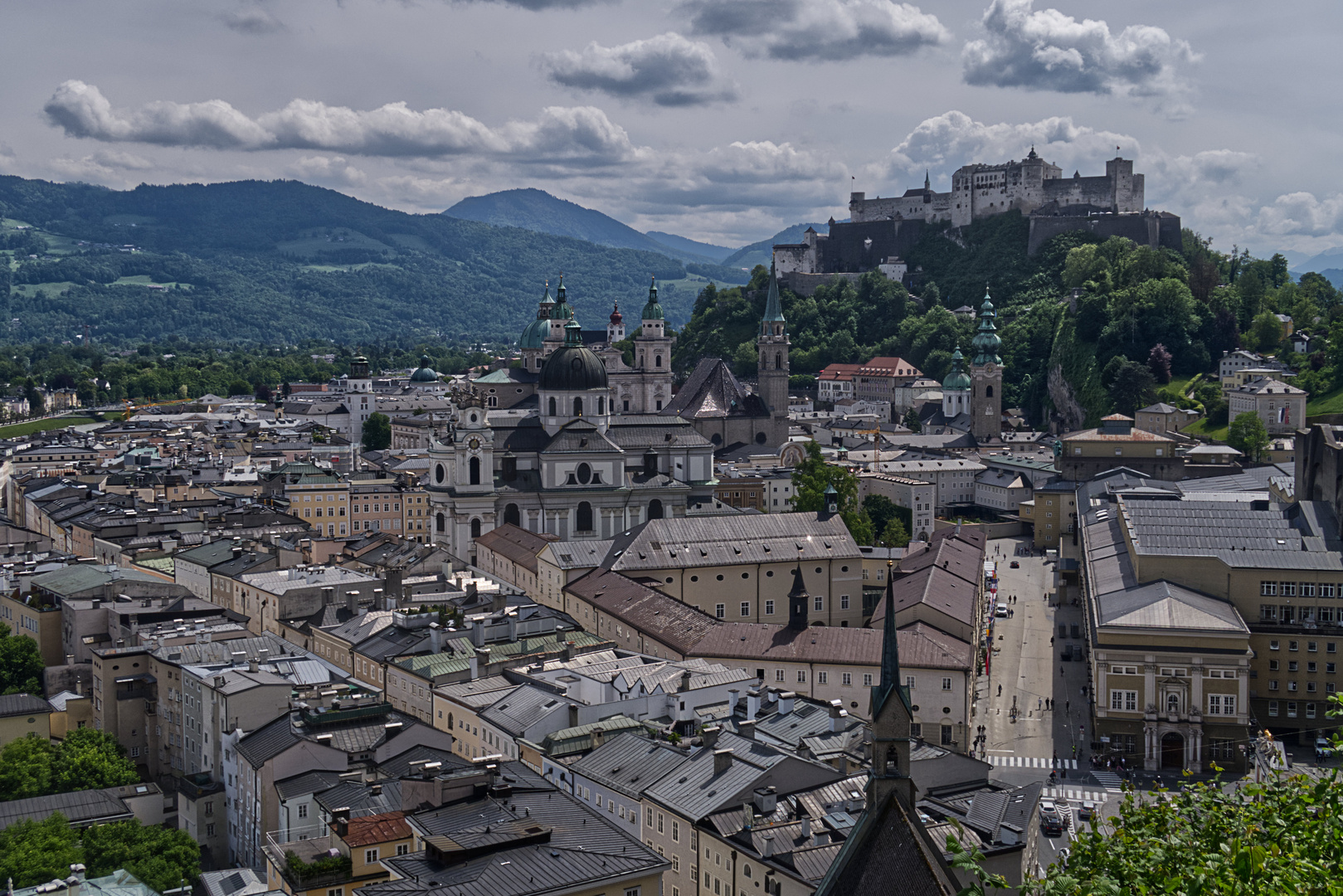 Blick in die Altstadt Salzburg