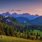 Blick in die Ammergauer Alpen.