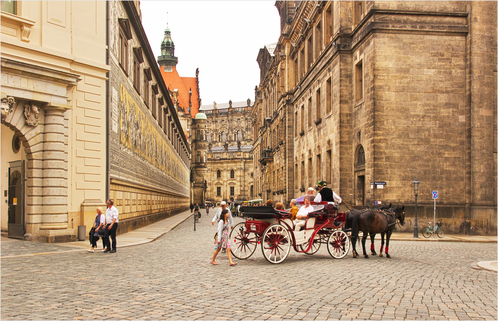 Blick in die Augustusstraße,