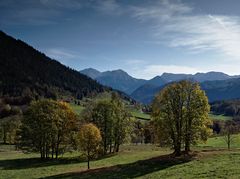 Blick in die Berge am Prinz-Max-Weg