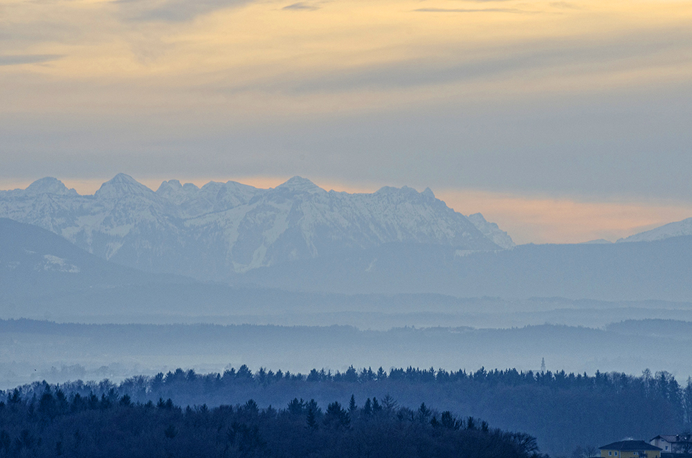 Blick in die Berge...