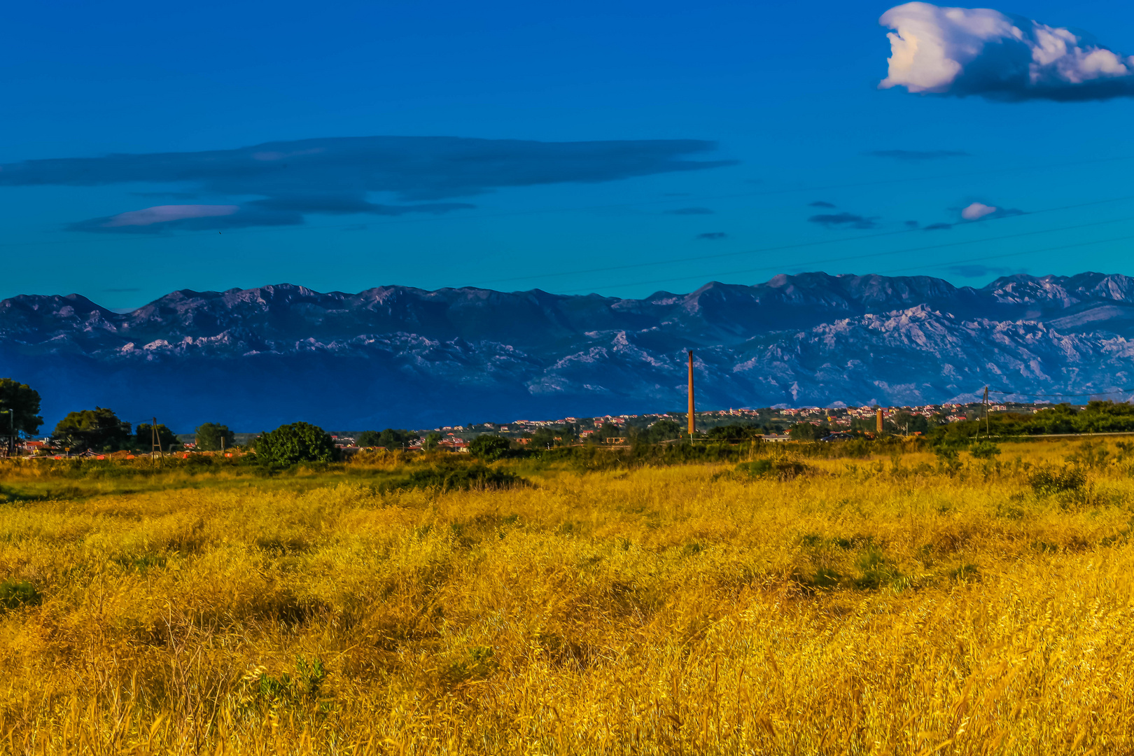 Blick in die Berge Kroatiens