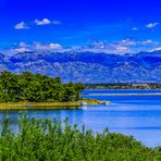 Blick in die Berge Kroatiens