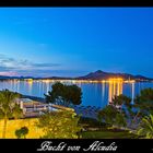 Blick in die Bucht von Alcudia in der blauen Stunde