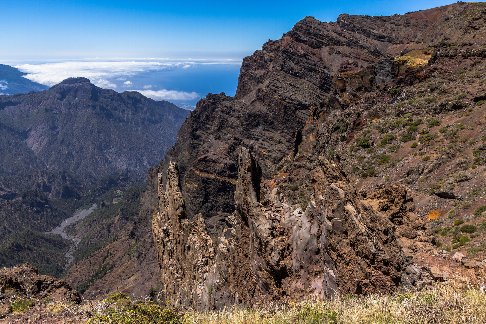 Blick in die Caldera de Taburiente