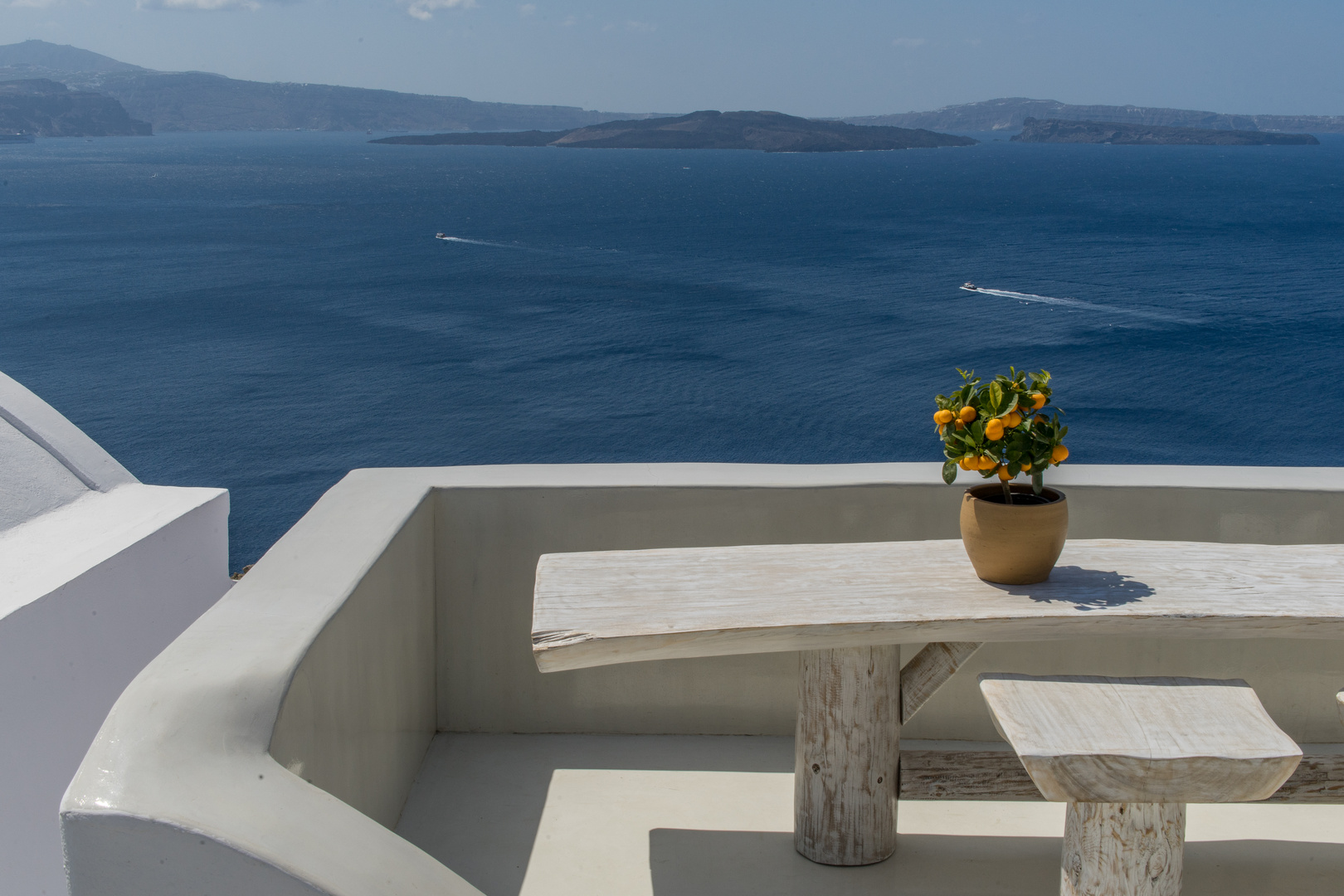 Blick in die Caldera - Oia/Santorin