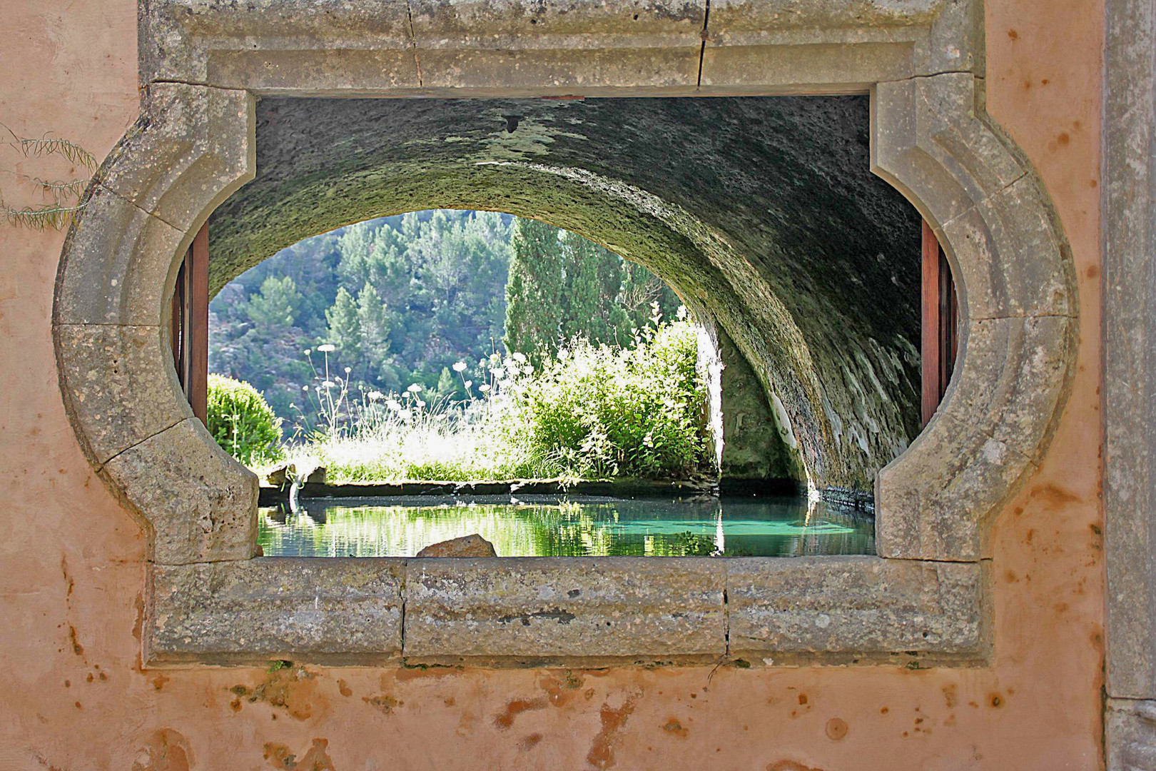 Blick in die Gärten von Alfàbia (Jardins d´Alfàbia)