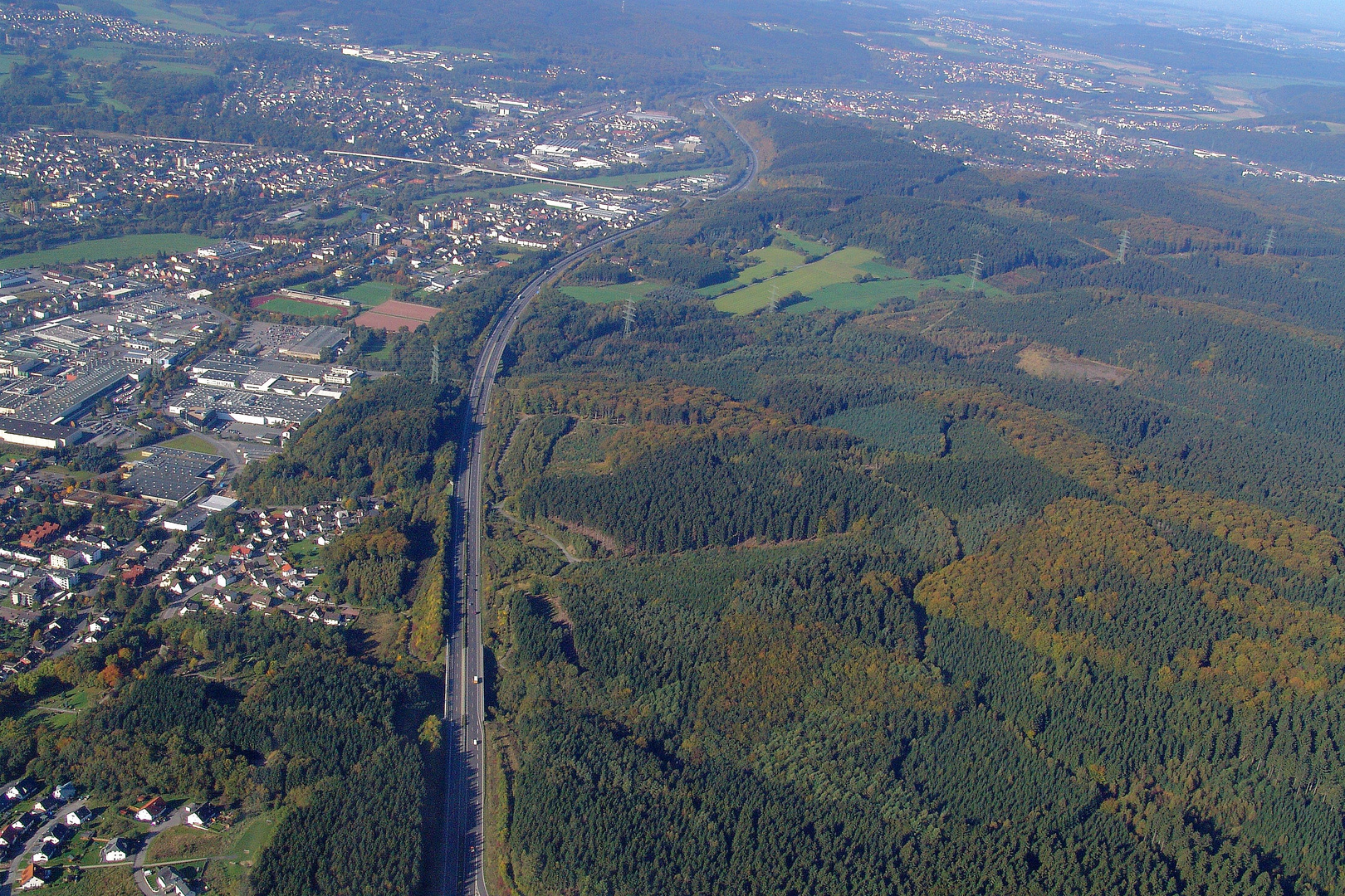 Blick in die Gegenrichtung