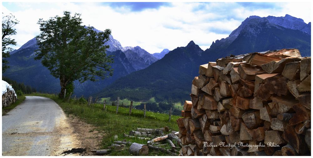 Blick in die Gemeinde Ramsau .......