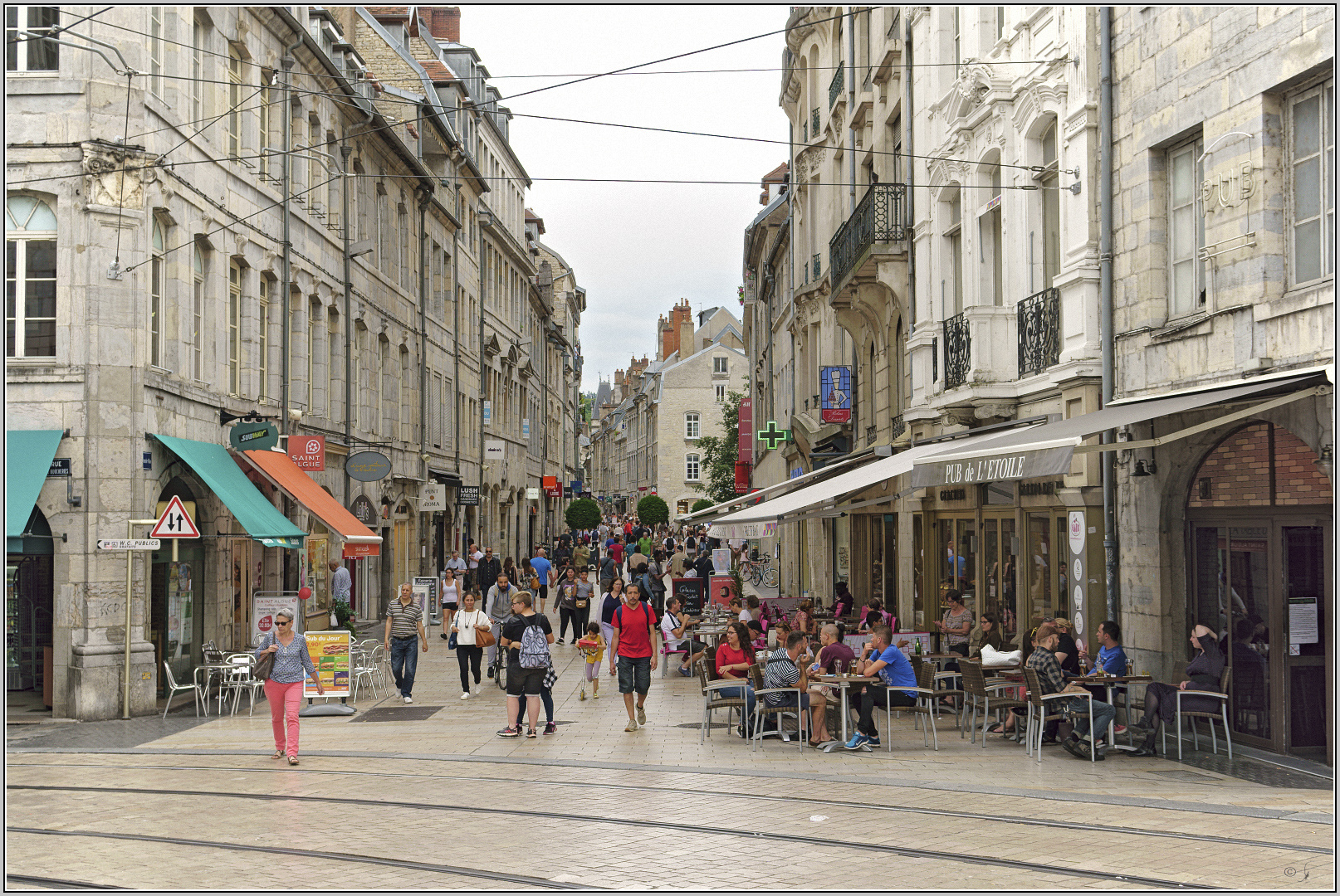 Blick in die 'Grande Rue' Bésancon