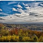 Blick in die herbstliche Landschaft vom Kaiser-Wilhelm-Denkmal