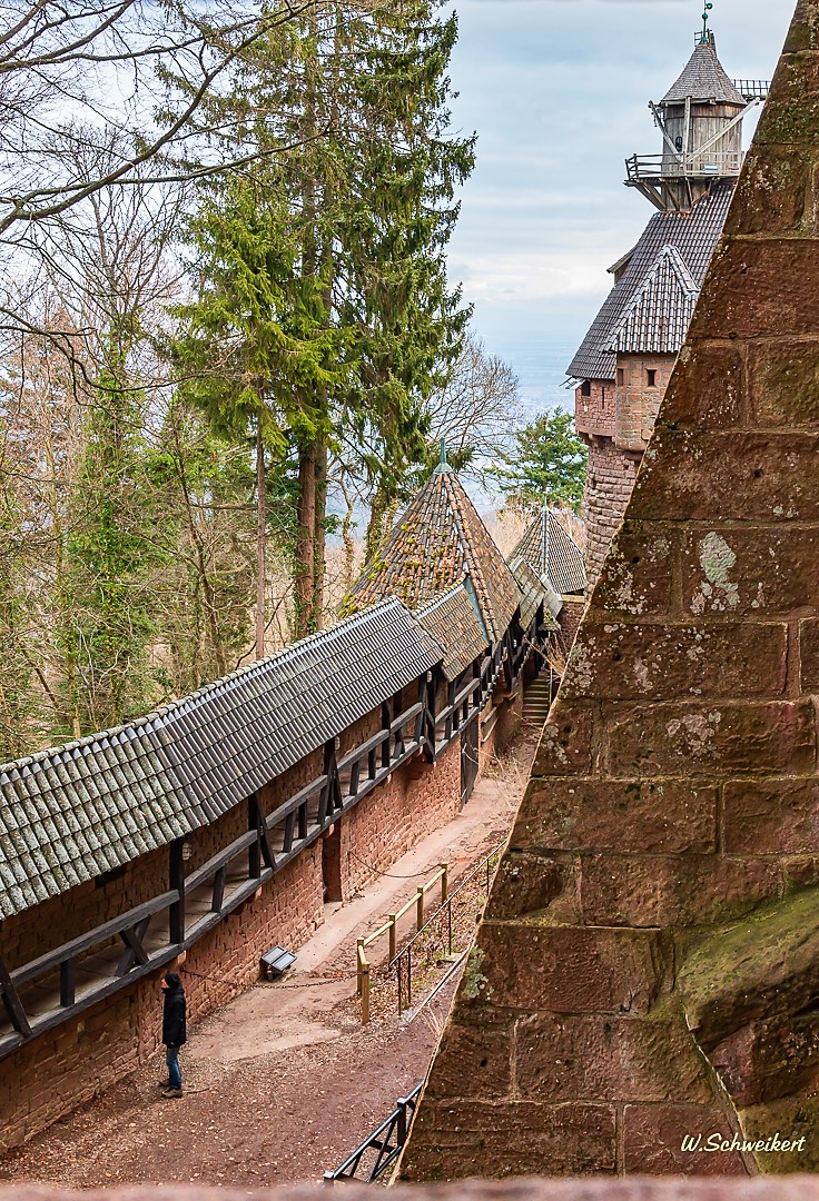 Blick in die h.koenigsbourg fr. elsass