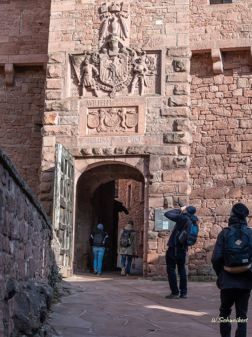 Blick in die h.koenigsbourg fr. elsass