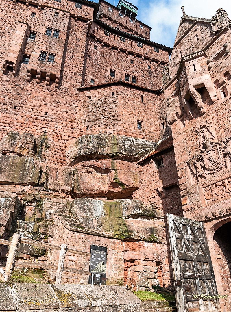 Blick in die h.koenigsbourg fr. elsass