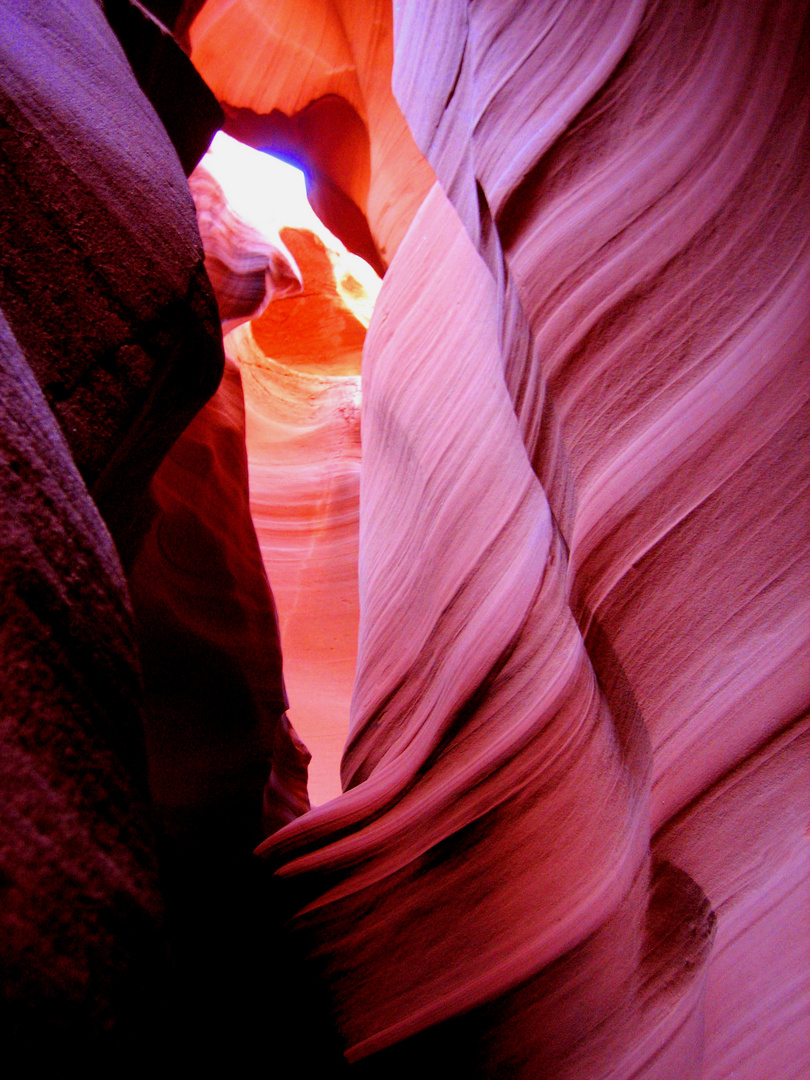 Blick in die Höhe des Antilopencanyon 