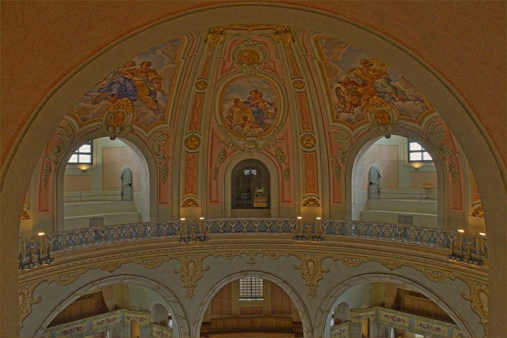 Blick in die Innenkuppel der Frauenkirche