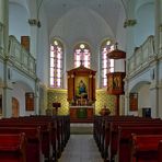 Blick in die Kirche Wehlen. (Sächsische Schweiz)