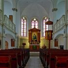 Blick in die Kirche Wehlen. (Sächsische Schweiz)