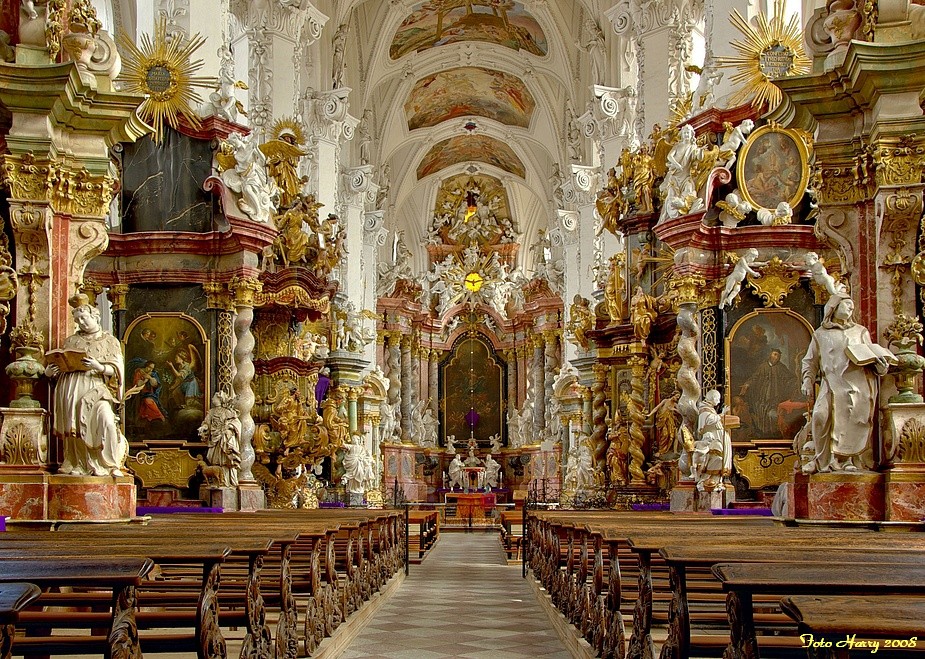 Blick in die Klosterkirche Neuzelle bei Frankfurt/Oder.