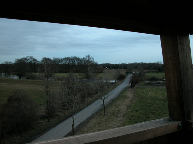 Blick in die Lippeaue vom neuen Aussichtsturm in Hamm-Osten