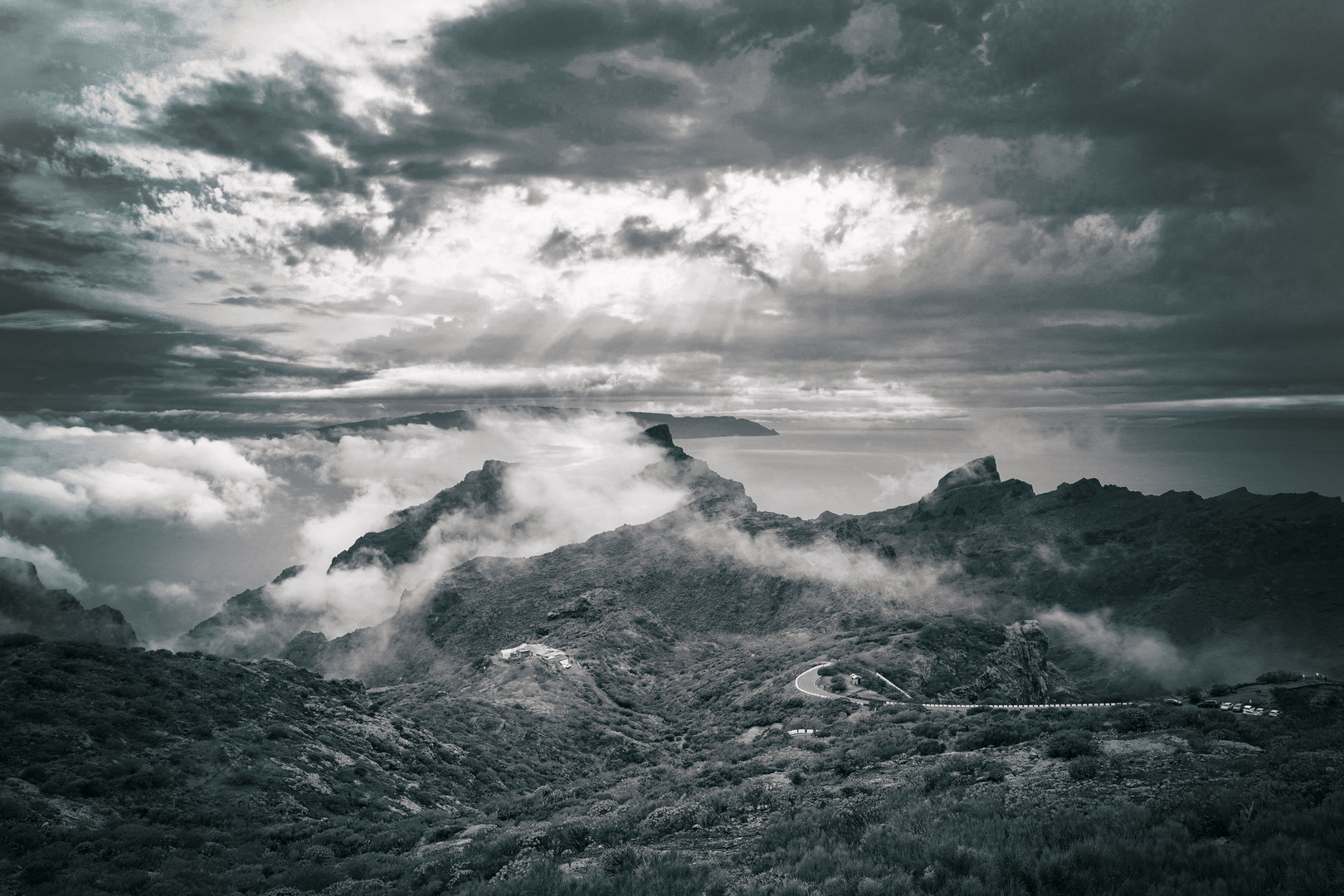 Blick in die Mascaschlucht Teneriffa