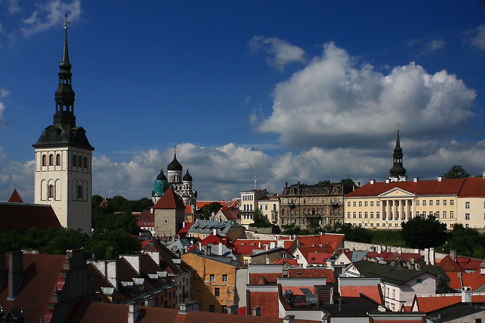 Blick in die Oberstadt von Tallinn