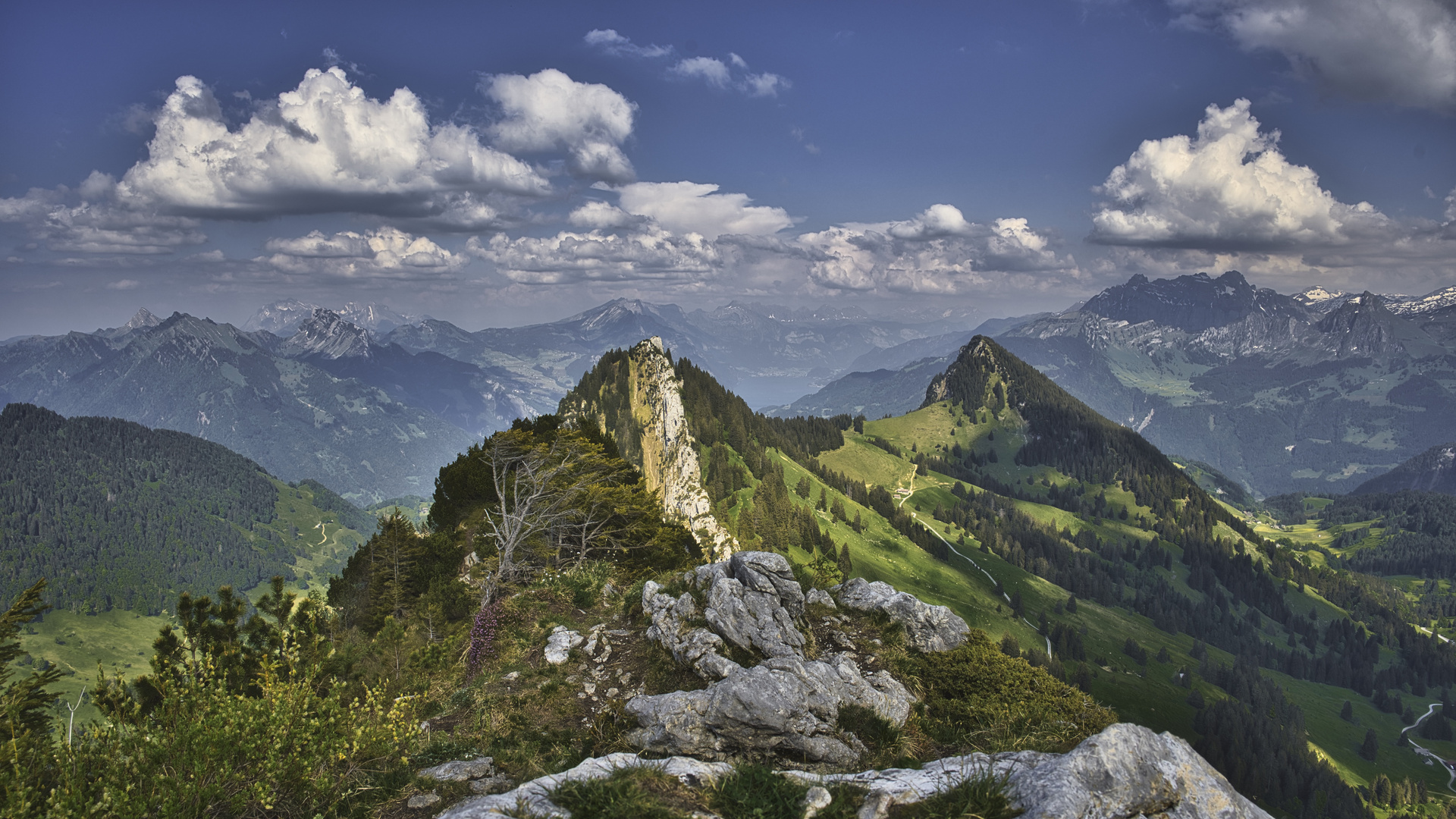 Blick in die Ostalpen