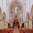 Blick in die Pfarrkirche St.Markus Wittlich. (Mosel/Eifel).