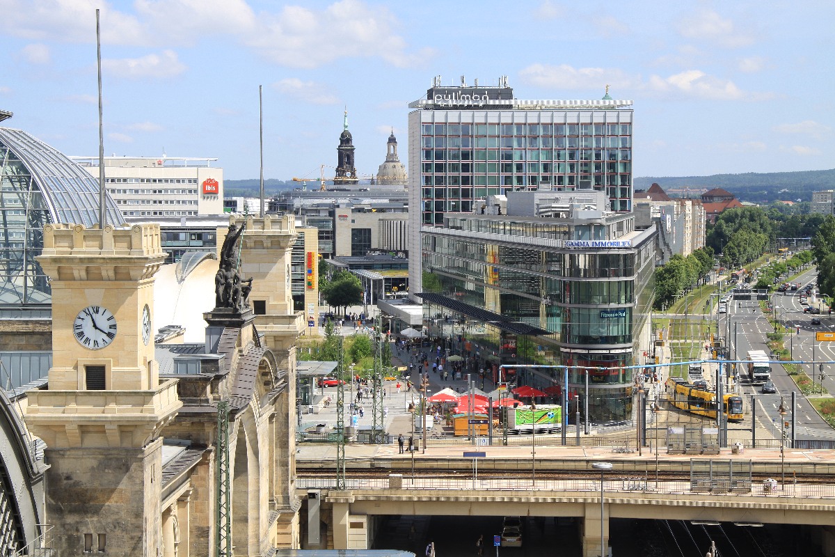 Blick in die Prager und Petersburger Strasse