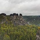 Blick in die Rathener Felsenlandschaft sächsische Schweiz