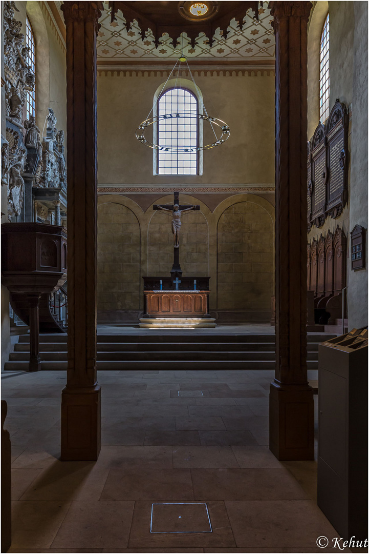 Blick in die Schlosskirche Goseck