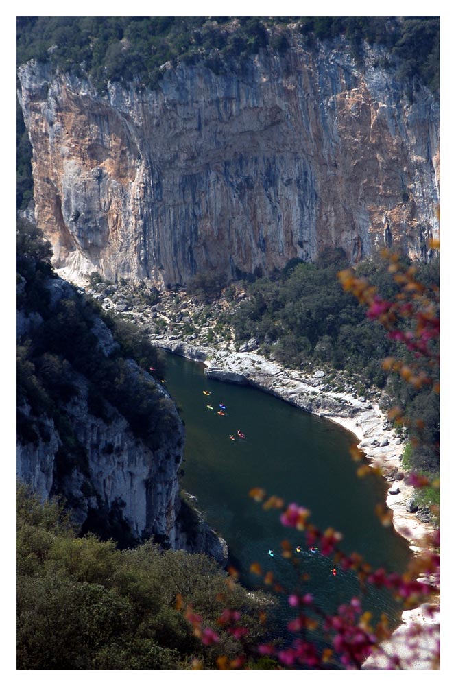 Blick in die Schlucht der Ardeche