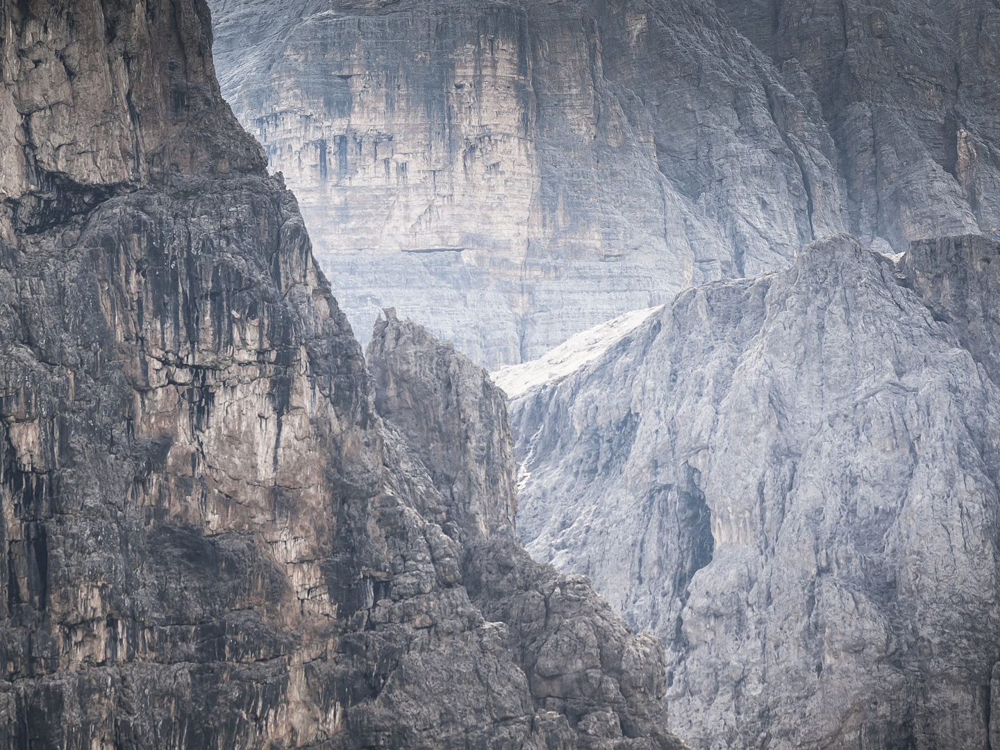 Blick in die Sella (Dolomiten)