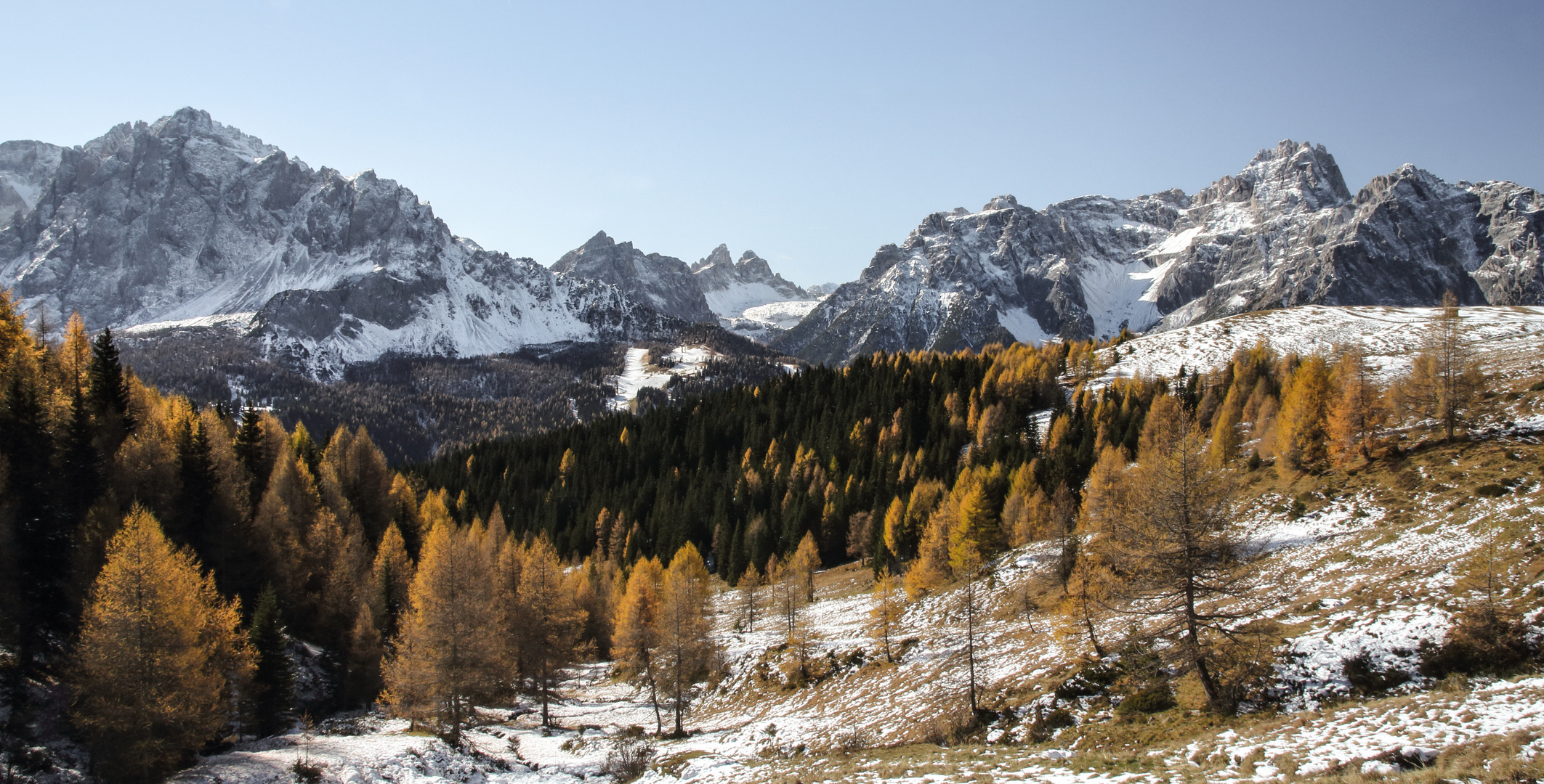 Blick in die Sextener Dolomiten